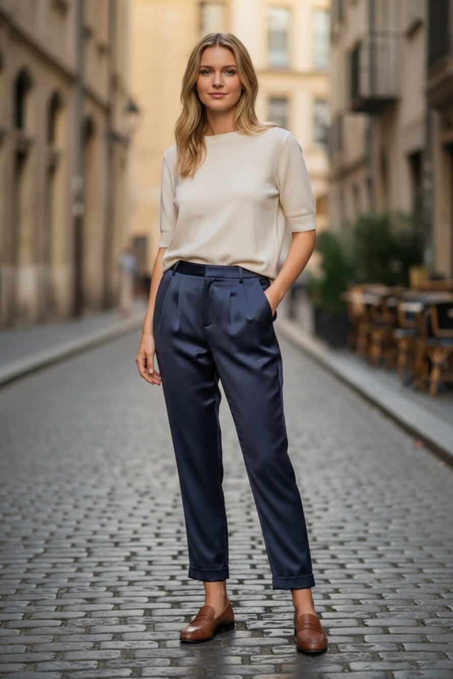 RAMY BROOK Pants NEW Size 2 Madelyn Navy Blue Slacks Pant Satin $345